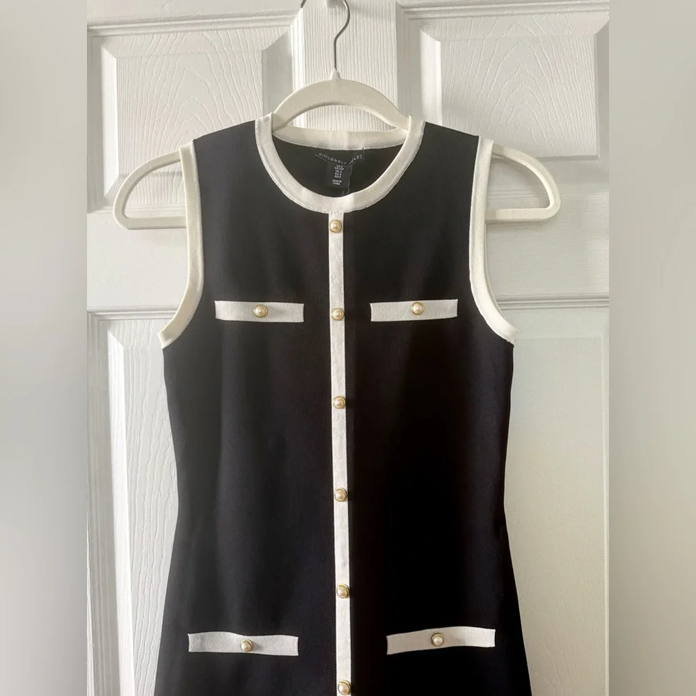 Sincerely Jules Black and White Dress - Picture 3 of 8